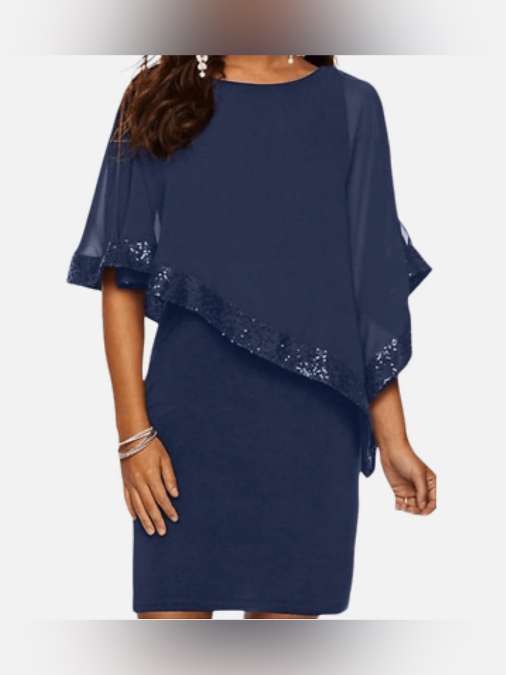 NWT X By Xscape navy blue formal dress size 4